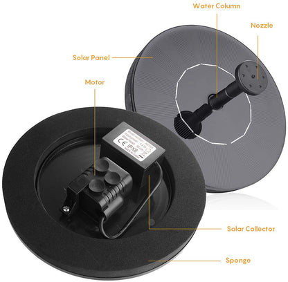 Solar Garden Fountain (16cm)